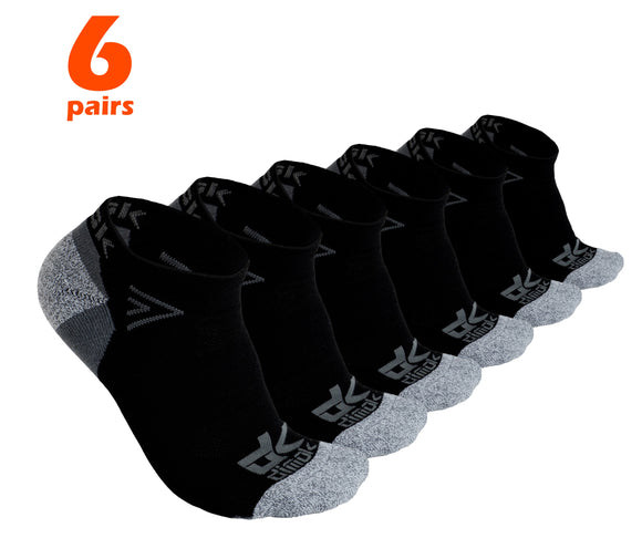 Athletic Socks Mens Sport Socks Low Cut 6 Pack Socks for Men Women Youth - Dimok