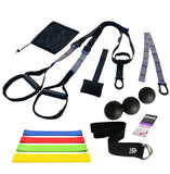 dimok Resistance Trainer Yoga Strap Massage Balls Exercise Bands - Yoga Set Combo Workout Bundle - Dimok