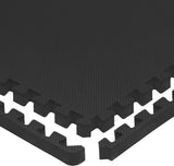Rubber Tiles Mat 6 Squares Interlocking Foam Gym Mats 24'' x 24'' - Dimok