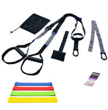 dimok Resistance Trainer Yoga Strap Exercise Bands - Yoga Set Combo Workout Bundle