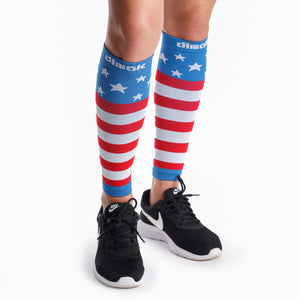 USA Flag Graduated Calf Compression Sleeves Calf Support Footless Sock –  Dimok