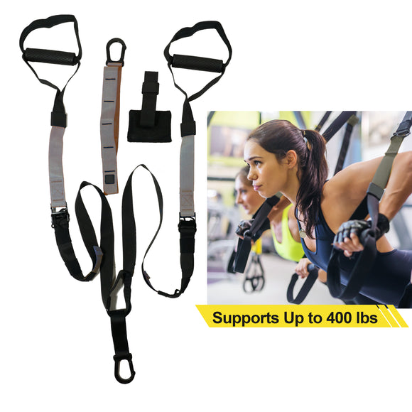 Suspension Trainer Home Gym Resistance Exercise Full Body Workout - Dimok