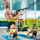 Home Gym Suspension Trainer Resistance Exercise Full Body Workout with X-mount - Dimok