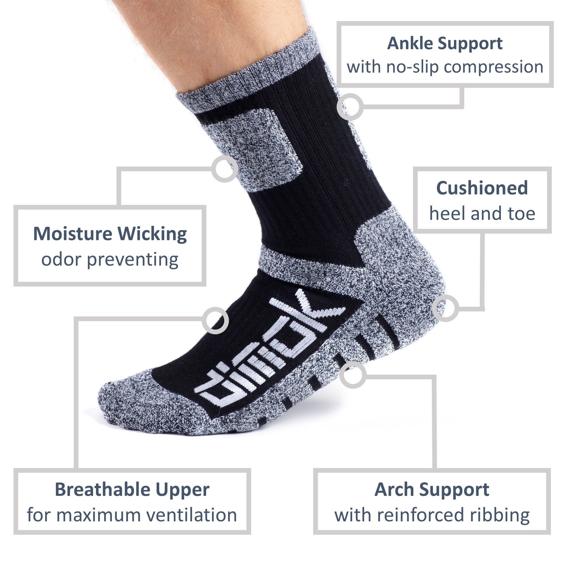 Warm Socks For Men Hiking Socks Hockey Athletic Mens Winter Socks Spor –  Dimok