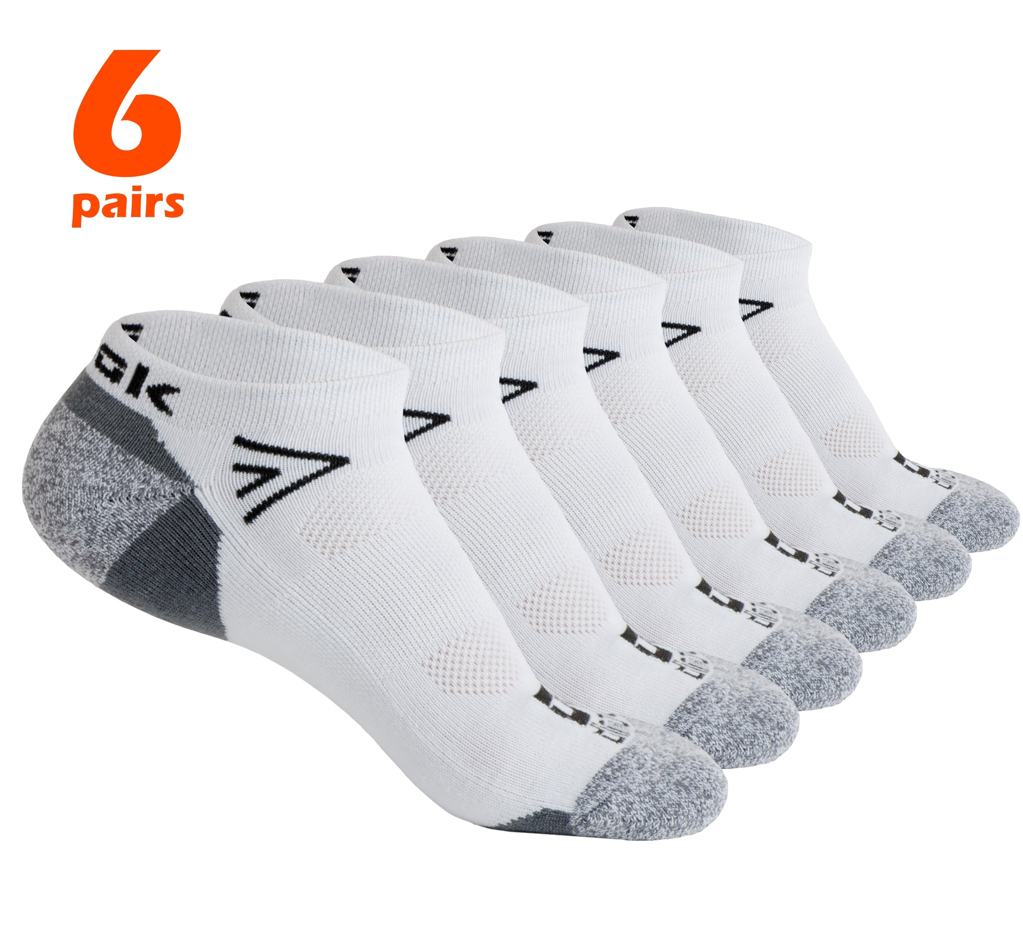 HUE Sport Massaging Liner Socks, 6 Pack