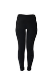 Black Yoga Pants Workout Leggings No See Through Durable Fabric Soft Stretchy - Dimok